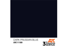 Акрилова фарба DARK PRUSSIAN BLUE STANDARD - ПРУСЬКИЙ ТЕМНО-СИНІЙ / INK АК-Interactive AK11189