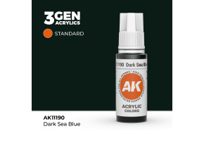 Акрилова фарба DARK SEA BLUE STANDARD - МОРСЬКИЙ ТЕМНО-СИНІЙ / INK АК-Interactive AK11190