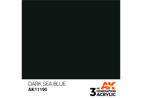 Акриловая краска DARK SEA BLUE STANDARD - МОРСКОЙ ТЕМНО-СИНИЙ / INK АК-интерактив AK11190