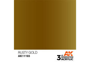 Акрилова фарба RUSTY GOLD METALLIC - ІРЖАВЕ ЗОЛОТО МЕТАЛІК / INK АК-Interactive AK11193