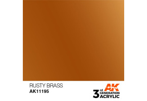 Acrylic paint RUSTY BRASS METALLIC / INK АК-Interactive AK11195