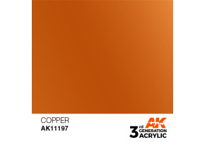 Акриловая краска COPPER METALLIC - МЕДЬ МЕТАЛЛИК / INK АК-интерактив AK11197