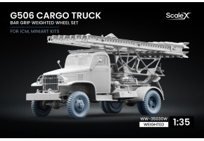 Набір коліс (з деформацією) Bar Grip G506 Cargo Truck від ICM, Miniart ScaleX WW-35030W