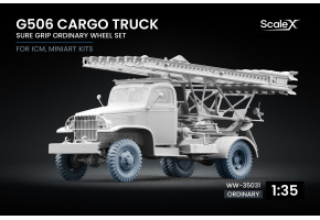 Набір коліс Sure Grip для G506 Cargo Truck від ICM, Miniart ScaleX WW-35031