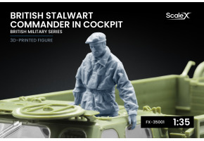 Фігурка 1/35 британського командира Stalwart у кабіні ScaleX FX-35001