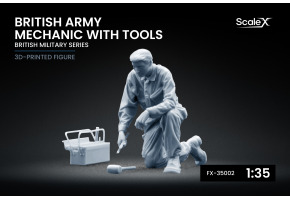 Фігурка 1/35 британський військовий механік з інструментами ScaleX FX-35002