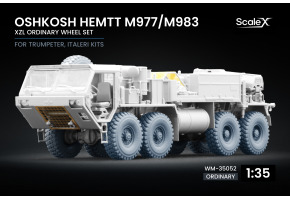 Набір коліс XZL для Oshkosh HEMTT M977/M983 від Trumpeter, Italeri ScaleX WM-35052