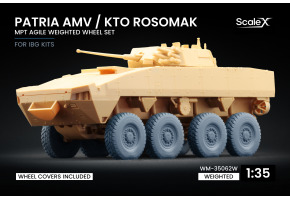 Набір коліс (з деформацією) MPT Agile для Patria AMV/KTO Rosomak від IBG ScaleX WM-35062W