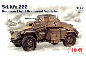 Збірна модель 1/72 Німецький бронеавтомобіль Sd.Kfz.222 ICM 72411