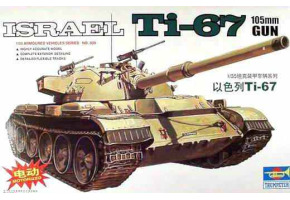 Збірна модель 1/35 Ізраїльський танк Ti-67 105mm GUN Trumpeter 00339
