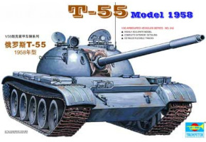 Збірна модель 1/35 Танк Т-55 зразок 1958 Trumpeter 00342