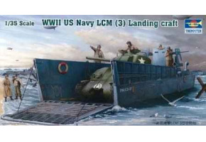 Scale model 1/35 US Navy landing craft LCM (3) from World War II Trumpeter 00347