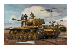 Збірна модель 1/35 Радянський трофейний танк Pz.Kpfm KV-1 756(r) Trumpeter 00366