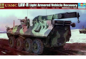 Scale model 1/35 Аrmored personnel carrier USMC LAV-R Light Armored Vehicle Recovery Trumpeter 00370