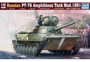 Scale model 1/35 Tank amphibious PT-76 Mod.1951 Trumpeter 00379