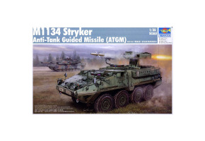 Збірна модель 1/35 ПТРК M1134 Stryker Trumpeter 00399