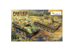 Збірна модель 1/72 Танк Panther Pz.Kpfw. V Ausf G 2в1 (w/Steel Road Wheels & AA Armour) Vespid Models VS720009