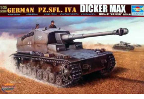Збірна модель 1/35 Німецька протитанкова зброя Pz.Sfl.IVa "Dicker Max" Trumpeter 00348