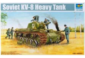 Scale model 1/35 Soviet KV-8 Heavy Tank Trumpeter 01565