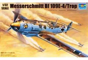 Збірна модель 1/32 Німецький винищувач Messerschmitt Bf 109E-4/Trop Trumpeter 02290