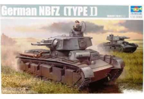 Збірна модель 1/35 Німецький тривежовий танк NBFZ (TYPE Ⅰ) Трумпетер 05527