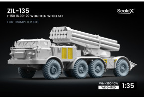 Набір коліс (з деформацією) I-159 для ZIL-135 від Trumpeter ScaleX WM-35040W
