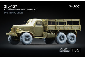 Wheel set K-70 wheels for ZIL-157 from Trumpeter ScaleX WM-35047