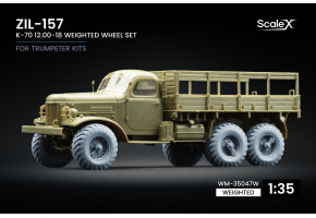 Набір коліс (з деформацією) K-70 для ZIL-157 від Trumpeter ScaleX WM-35047W