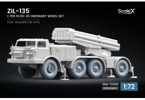 Wheel set I-159 for ZIL-135 for Trumpeter ScaleX WM-72008