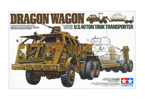 Scale model 1/35 American tank transporter Dragon Wagon Tamiya 35230