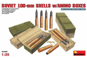 Soviet 100-mm shells with boxes