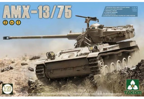 Збірна модель 1/35 Французький легкий танк AMX-13/75 (2 в 1) Takom 2036