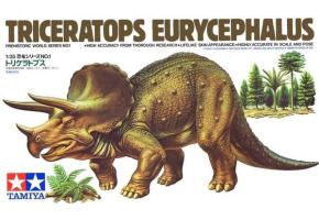 Сборная модель 1/35 Диорама «Трицератопс Эврицефал» Tamiya 60201