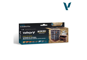 Набір фарб Дерево та сталь Vallejo VAL 80256