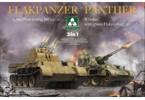 Flakpanzer Panther “Coelian” with 37mm Flakzwilling 341 & 20mm flakvierling mg151/20 2 in 1