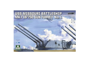 Збірна модель 1/72 Зброя Лінкор USS Missouri Mk.7 16"/50 гарматна вежа № 1 Takom 5015