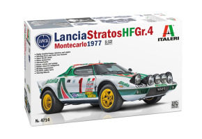 Збірна модель 1/12 Автомобіль Lancia Stratos HF Gr.4 Monte Carlo 1977 Italeri 4714