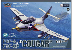 Сборная модель 1/48 Самолет F9F-8/F9F-8P "Cougar" (2 in 1) Zimi 80127