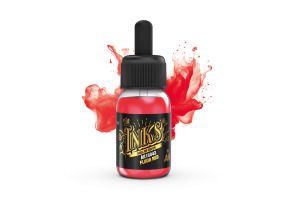 Acrylic ink FLUOR RED AK-interactive 16042