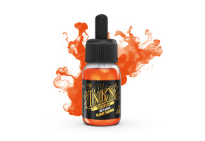 Acrylic ink FLUOR ORANGE AK-interactive 16043