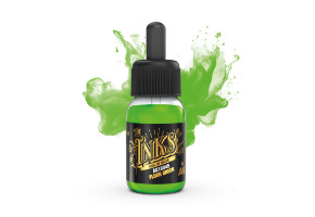 Acrylic ink FLUOR GREEN AK-interactive 16045