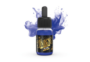 Acrylic ink FLUOR BLUE AK-interactive 16046