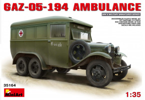 Сборная модель 1/35 Автомобиль ГАЗ-05-194 Скорая помощь МиниАрт 35164
