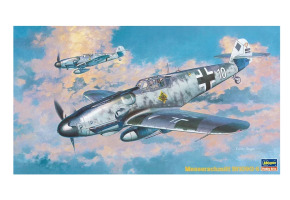 Сборная модель 1/48 Немецкий истребитель Messerschmitt Bf109G-6 Хасегава 09147