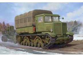 Scale model 1/35 Soviet heavy tractor Voroshilovets Trumpeter 01573                     
