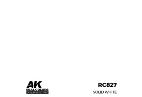 Акрилова фарба на спиртовій основі Solid White / Суцільний білий AK-interactive RC827