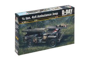 Збірна модель 1/35 Джип швидкої допомоги 1/4 тонни 4х4 Italeri 0326