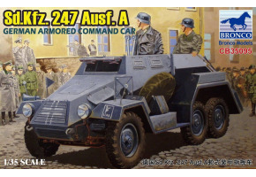 Збірна модель 1/35 німецький броньований командирський автомобіль Sd.Kfz.247 Ausf.A Bronco 35095