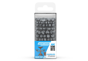 Набір 1/35 Свічки - Елементи основи (3D-друк / 73 шт.) AK-Interactive AKBIT0008