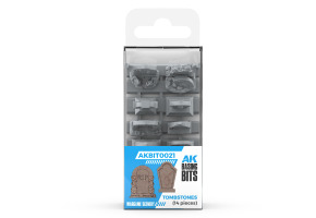 Набір 1/35 Надгробні камені - Елементи основи (3D-друк/14 шт.) AK-Interactive AKBIT0021